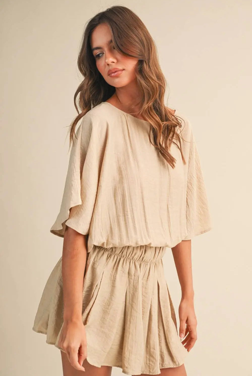 Klesis The Sandstone Breeze Crinkle Flutter Romper - One-Pieces
