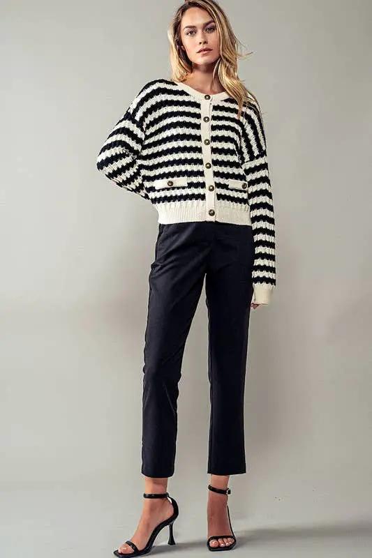 Urban Daizy Metro Chic Cropped Trousers - Trousers