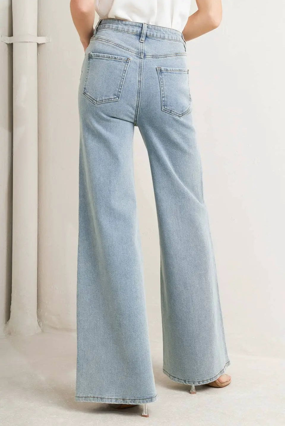 Free Market The Skyline Seam Wide Leg Jeans - Jeans