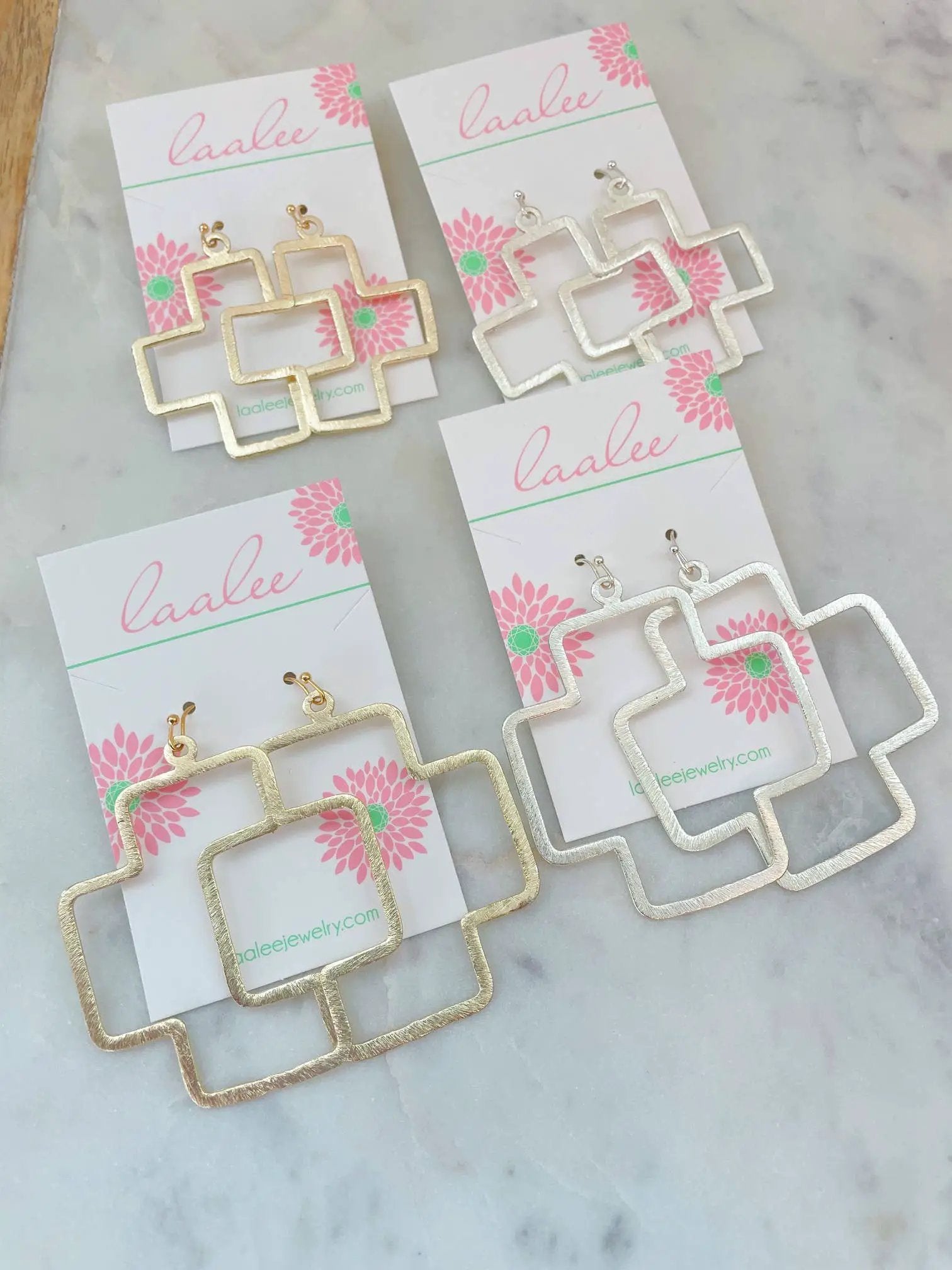 Laalee Jewelry Cross Earrings, Cross Jewelry, Religious Gift Gold Silver - Earrings