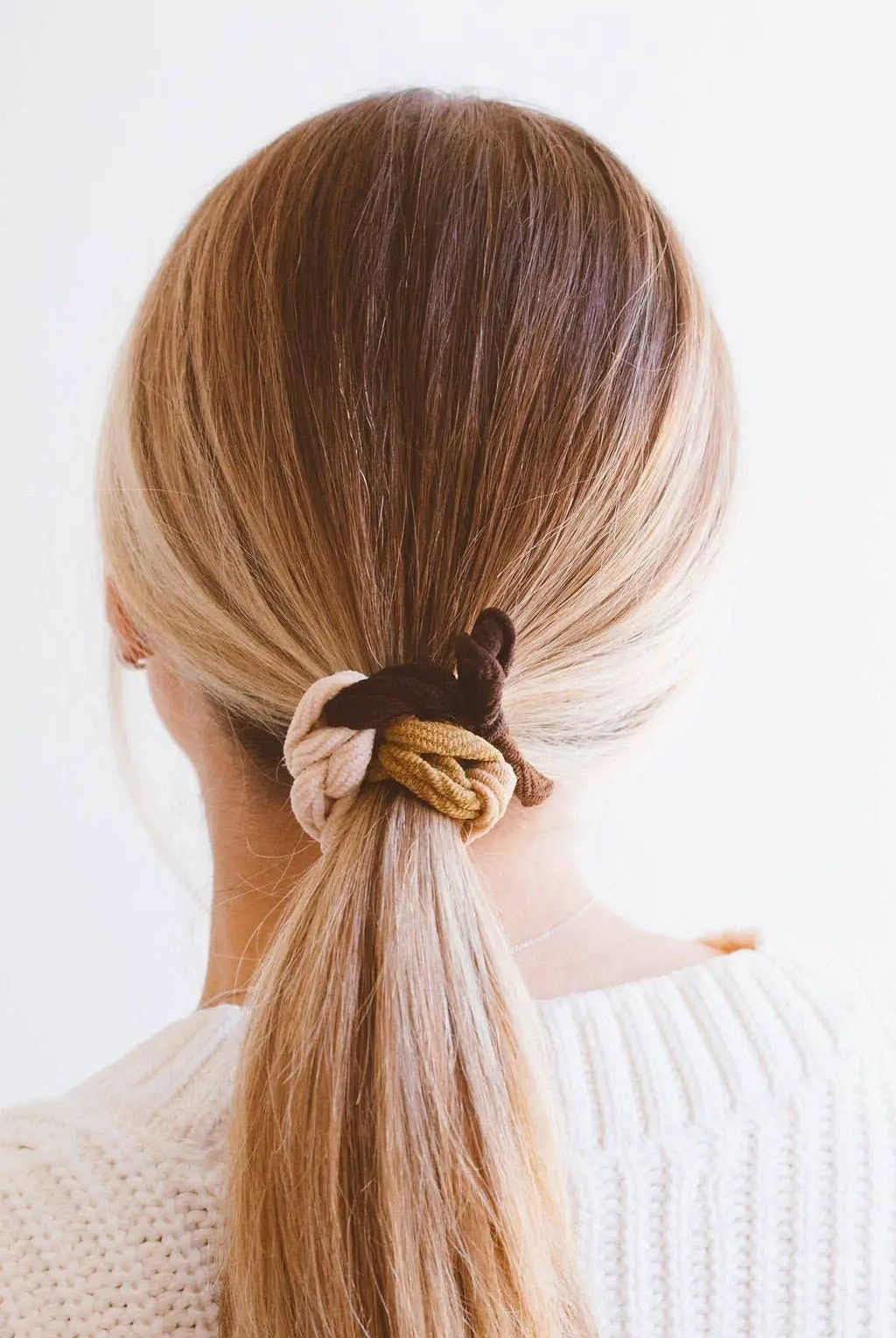 Shop ANDi The Chunky Looped Hair Tie: Rainbow - Ponytail Holders chunky looped hair tie