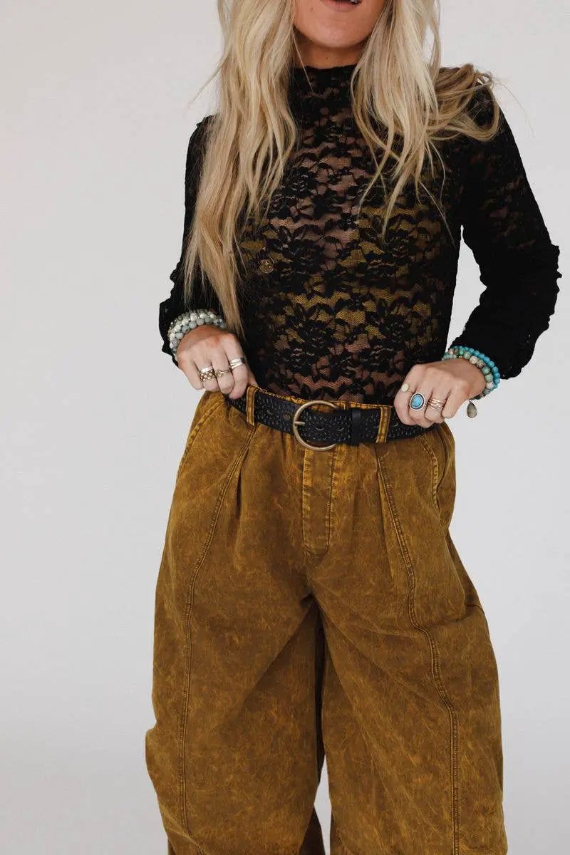 Three Bird Nest Three Bird Nest - Wrangler Belt - Black: Black / OS - Belts