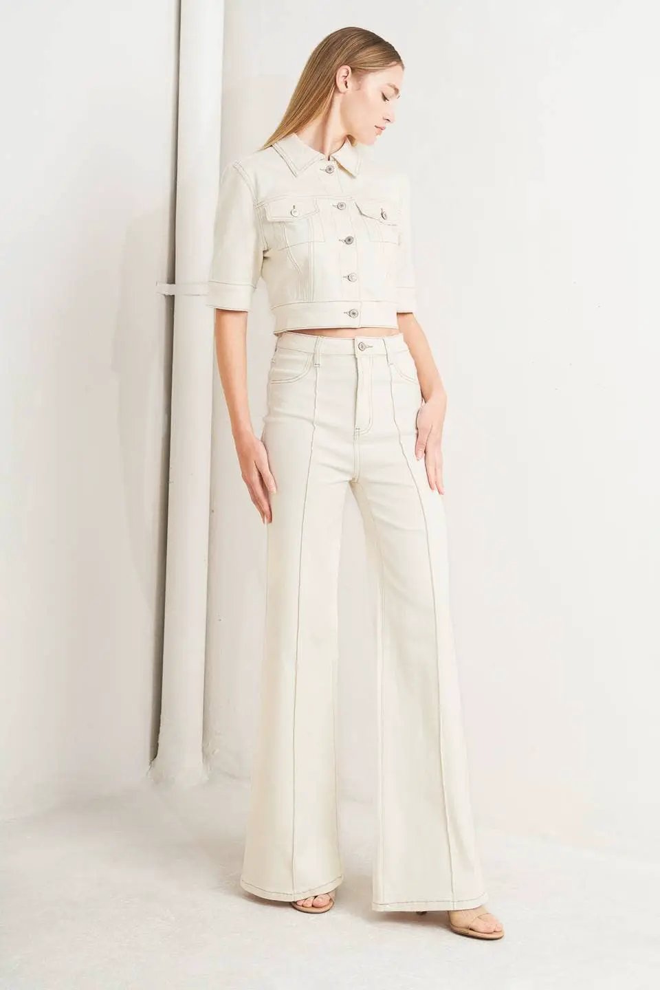 Free Market The Clean Slate Twill Pants: Ecru - Pants