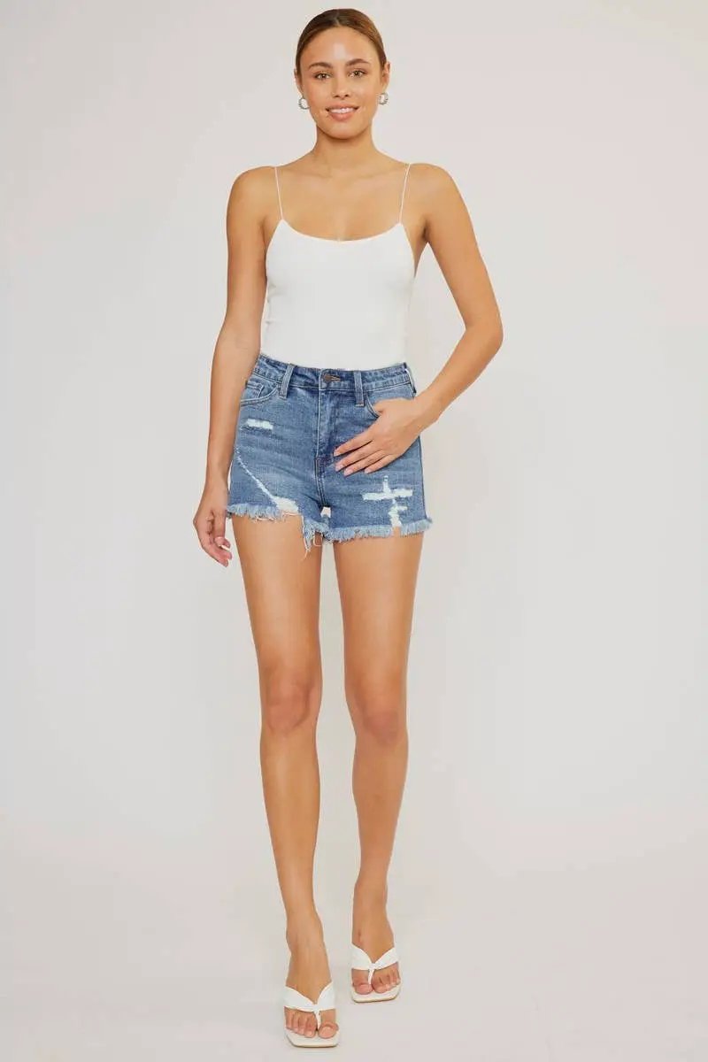 Nature Denim The High Rise Cutoff Denim Shorts - Shorts