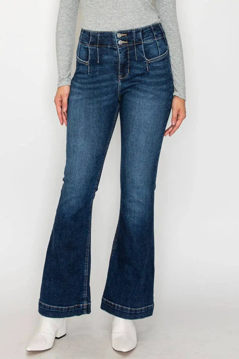 ARTEMIS VINTAGE Artemis Vintage “Curve Authority” Tummy Control + Hip Lifter Modern Flare Jeans - Jeans