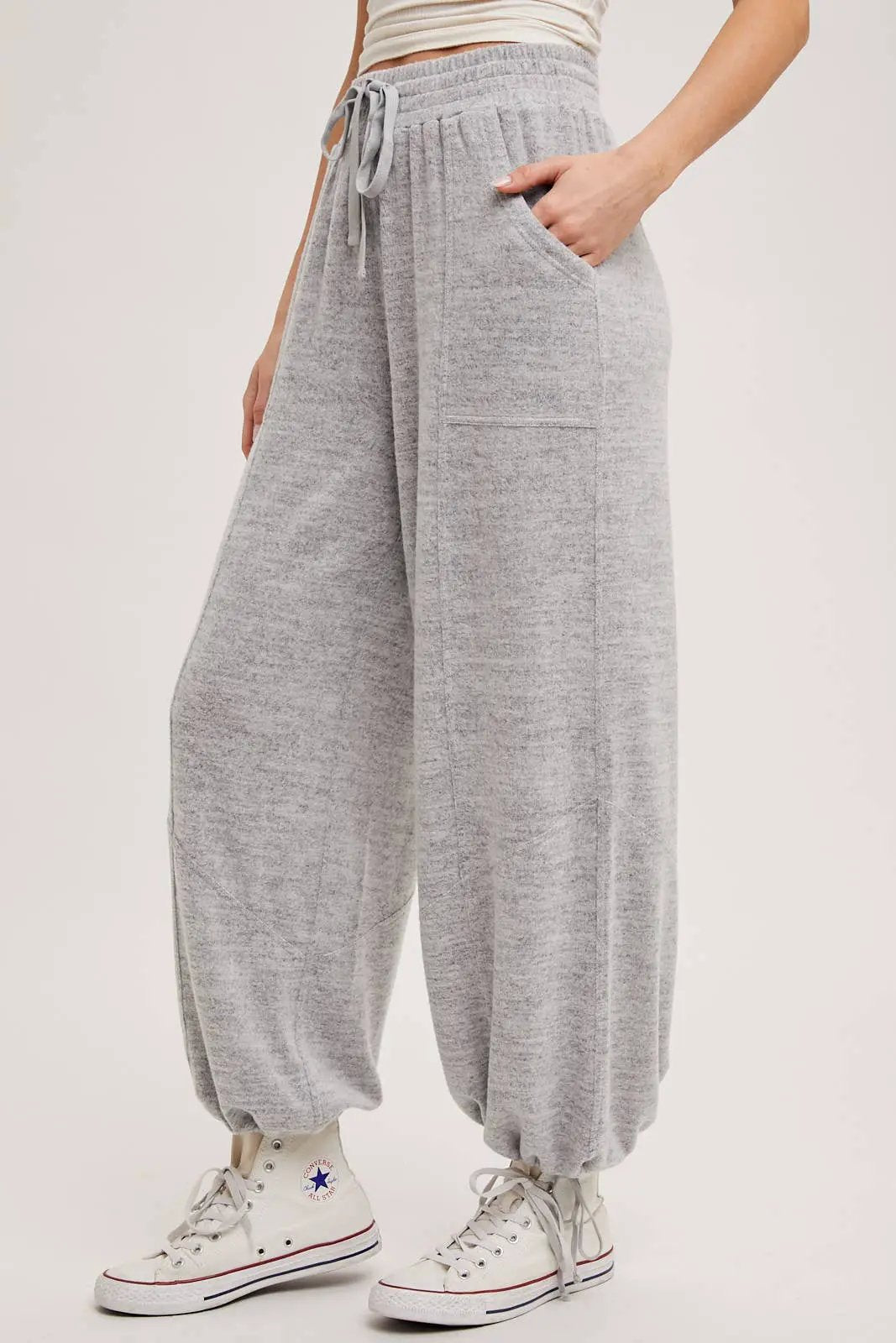 Bluivy Bluivy - Cloud Nine High-Waist Drawstring Joggers - Joggers