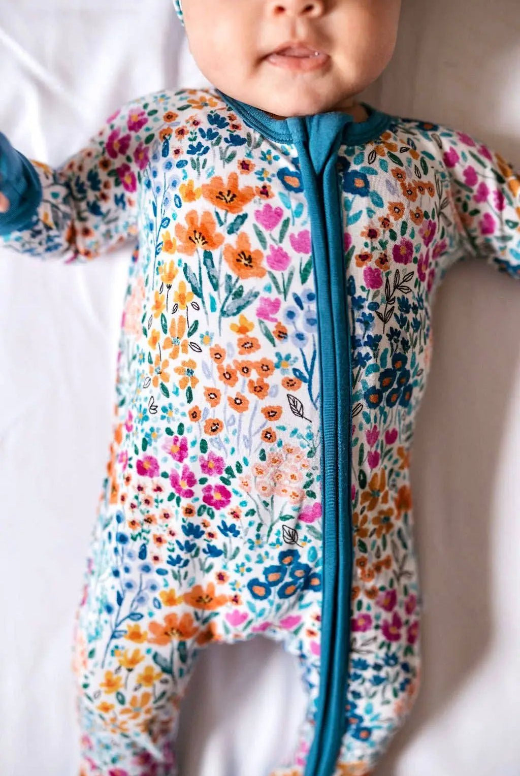 Jammie Session formerly Big Dreams Little Jammies Whispering Wildflowers Bamboo Romper - Baby One-Pieces