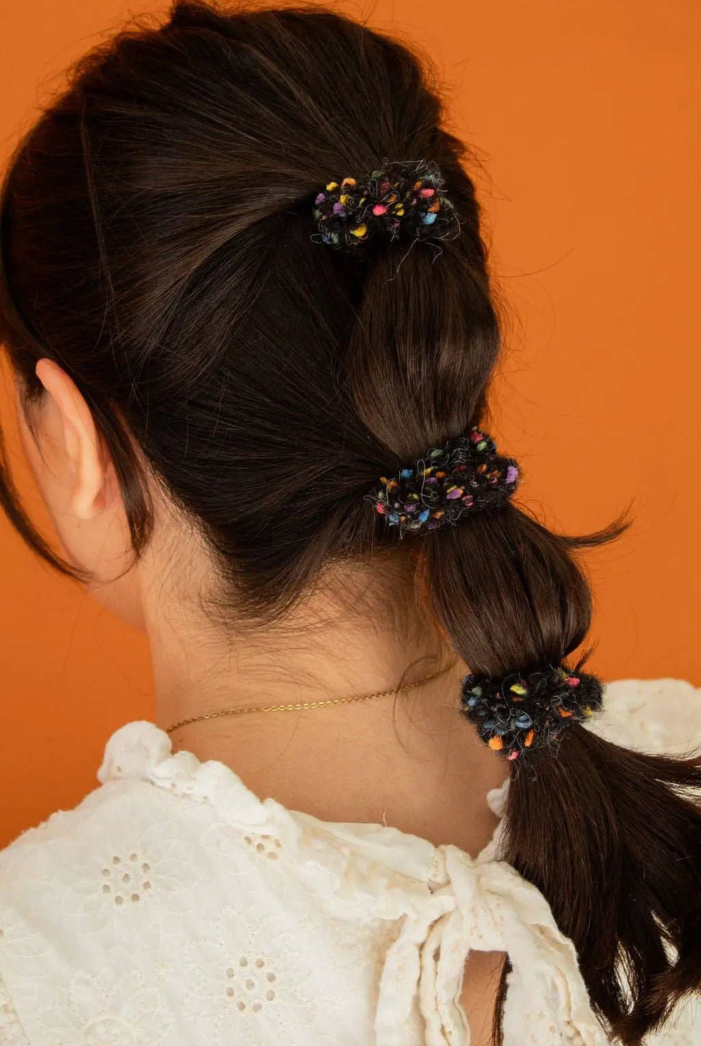 Shop ANDi Pom Pom Hair Tie 3-Pack - Ponytail Holders