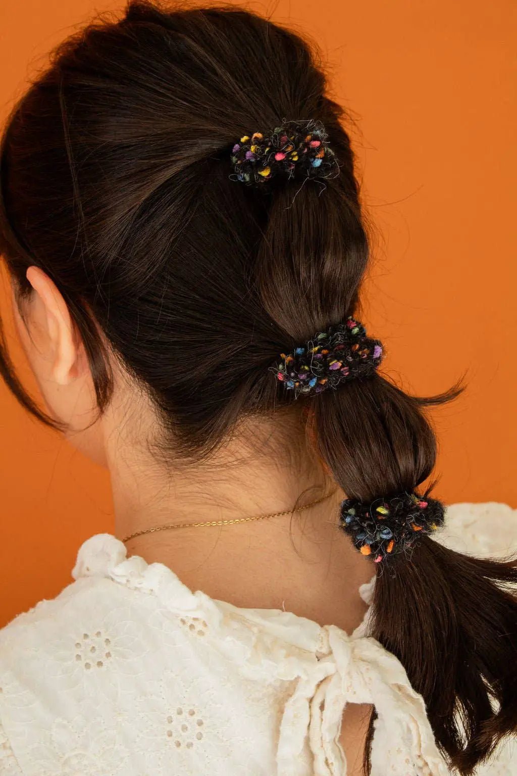 Shop ANDi Pom Pom Hair Tie 3-Pack - Ponytail Holders