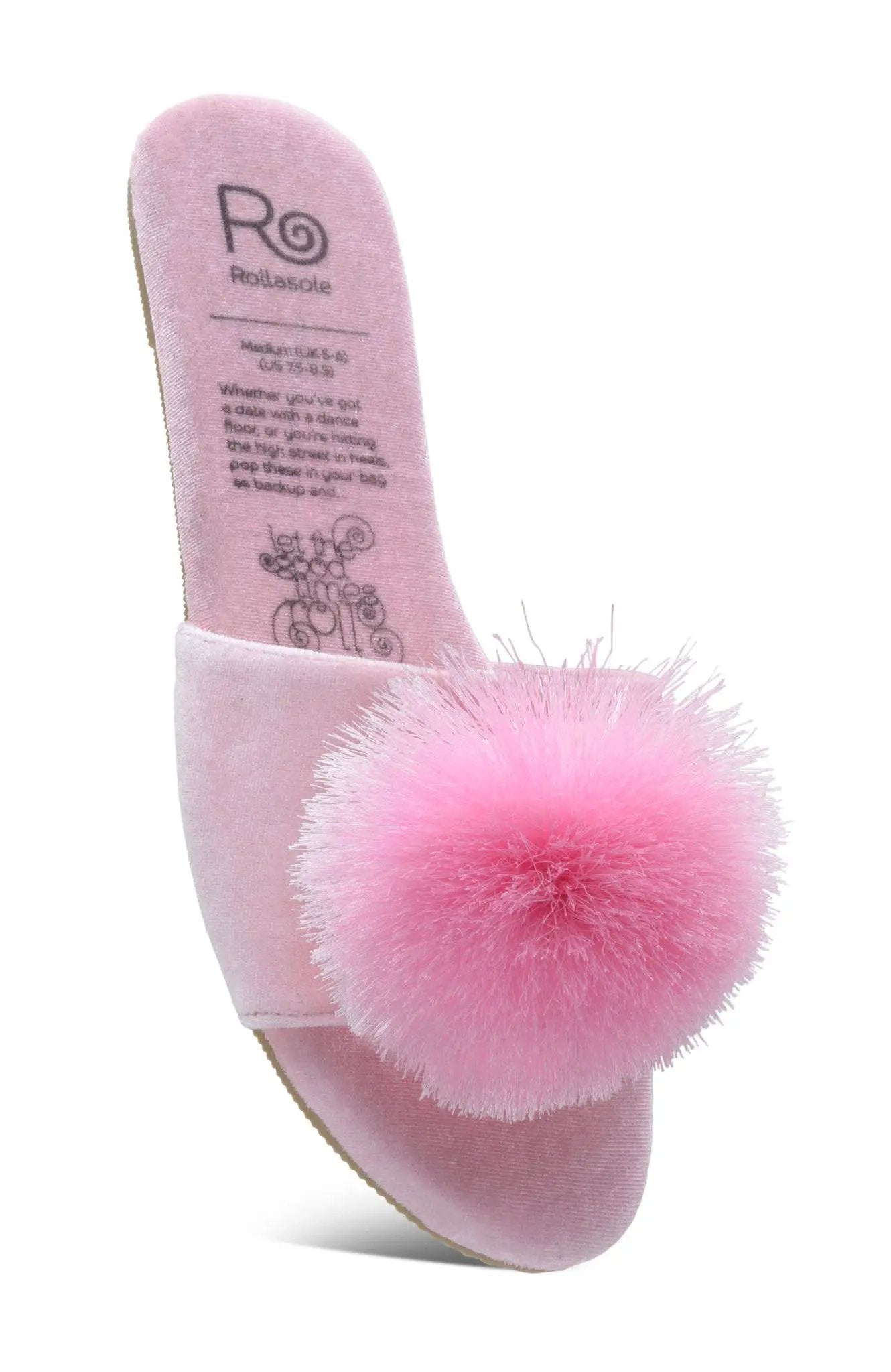 Rollasole Pillow Talk Pom Pom Slippers - Flats