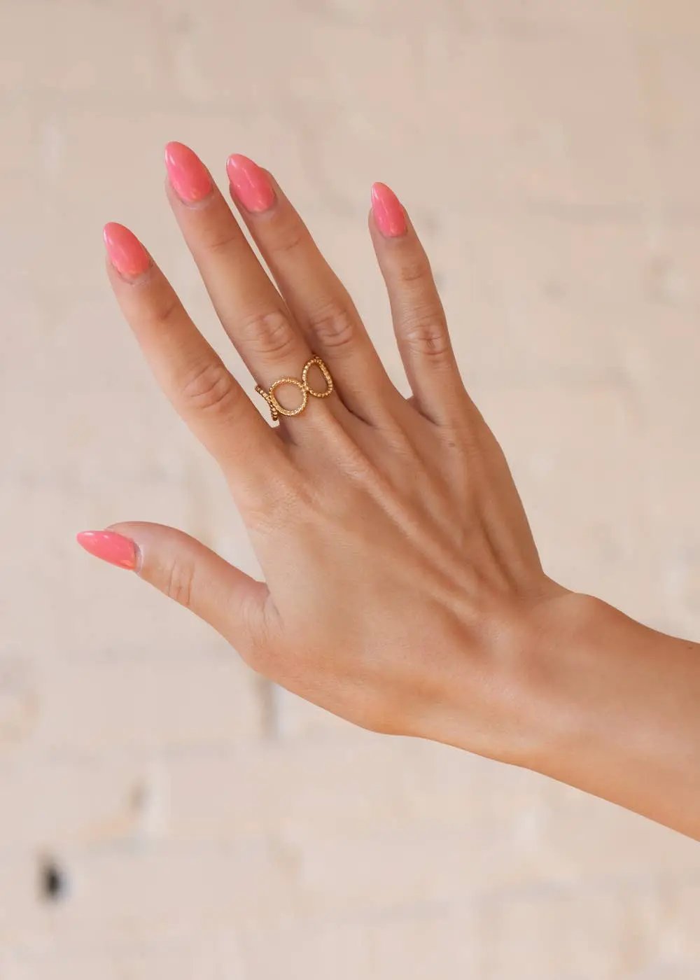 Panache Apparel Co. The Luxe Gold Open Circles Ring - Rings