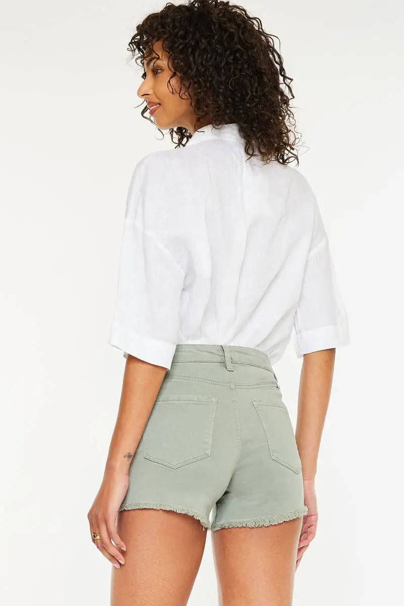 Kan Can USA KanCan Olive Green Shorts - Shorts