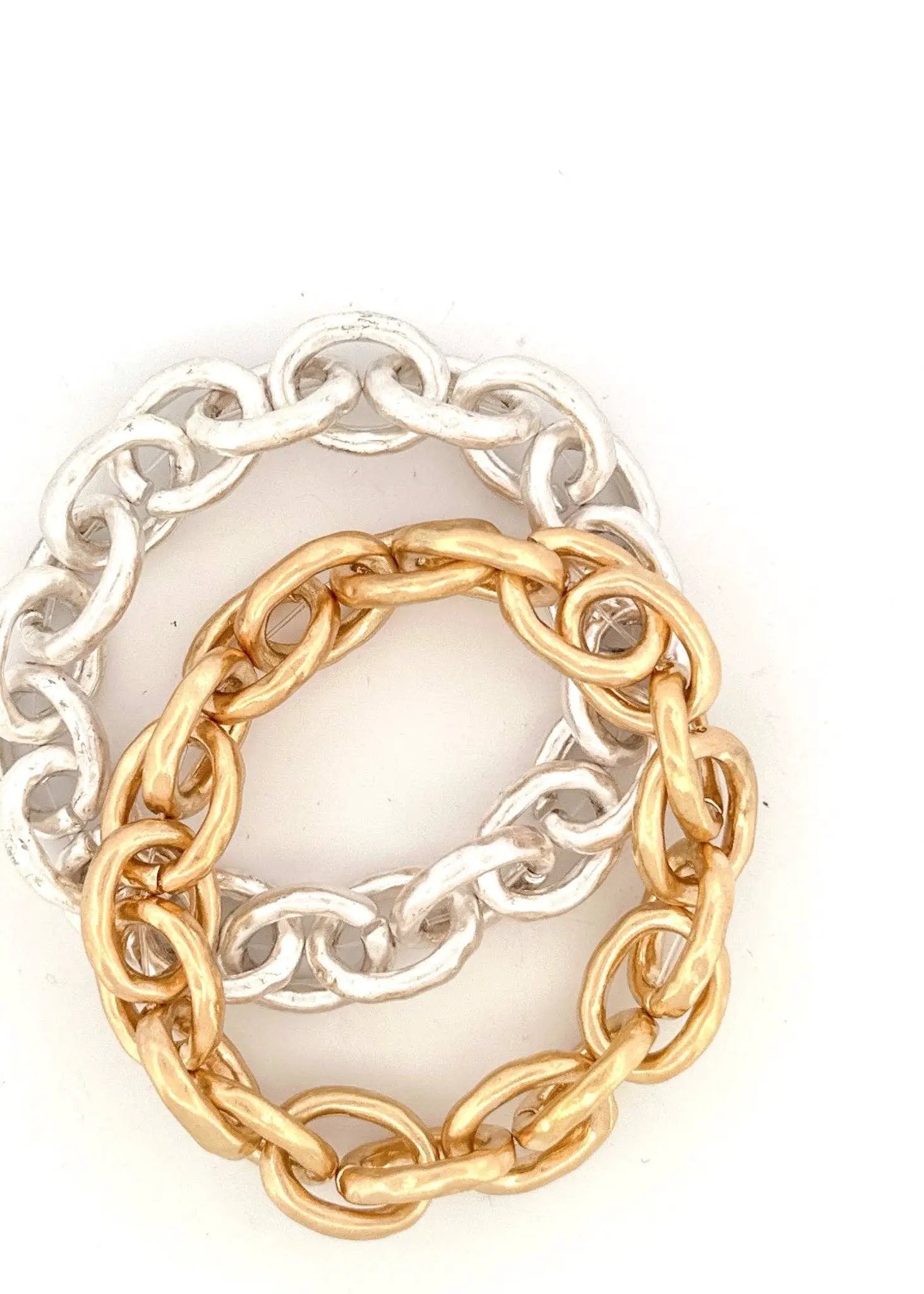Nette Road Wholesale Chain Link Stretch Bracelet - Bracelets