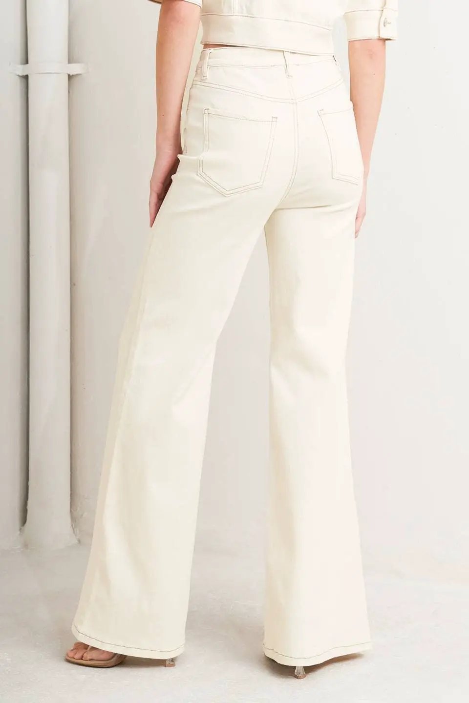 Free Market The Clean Slate Twill Pants: Ecru - Pants