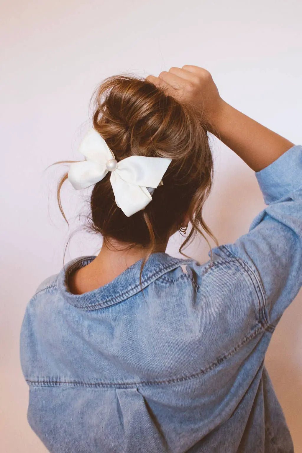 Shop ANDi The Meredith Bow Barrette - Hair Pins, Claws & Clips white hair bow