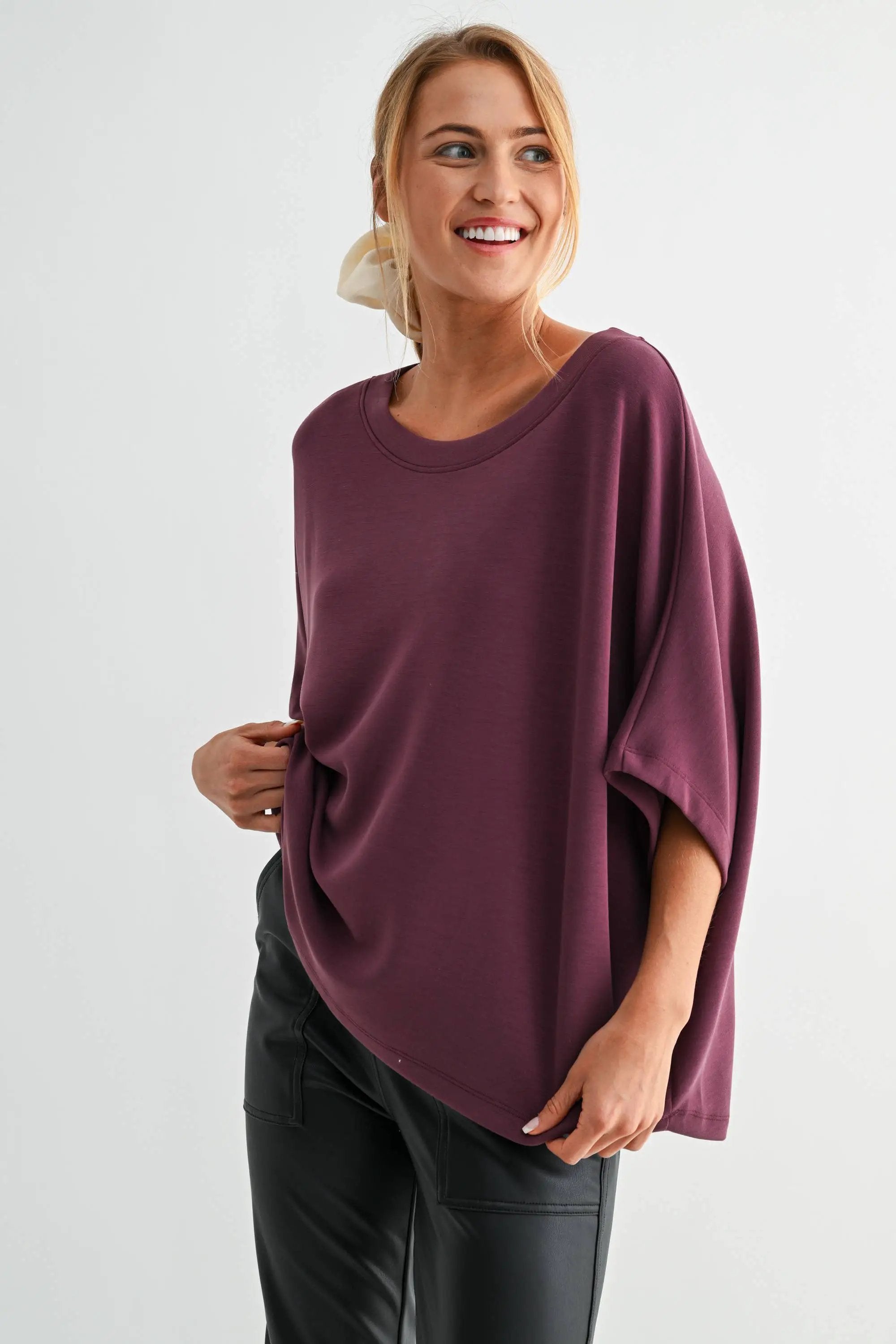 Mono B Mono B - Laguna Boatneck Top - Blouses Mono B - Laguna Boatneck Top