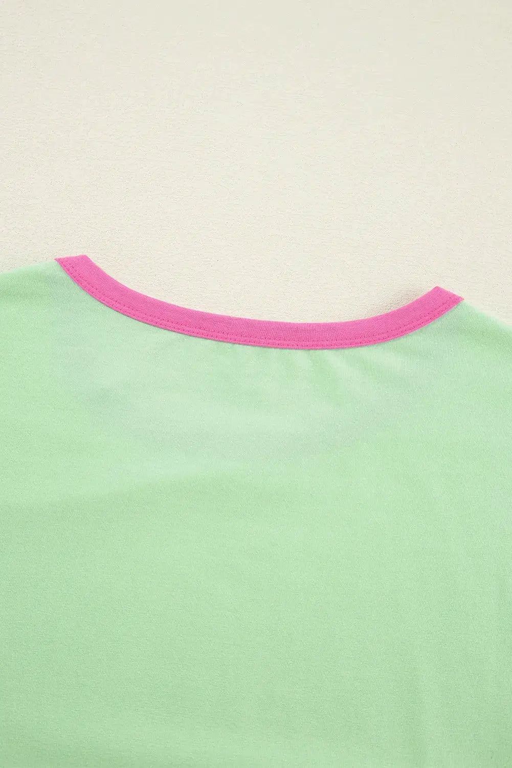Grateful Threads Boutique Green Colorblock Patchwork Long Sleeve Loose Top - Shirts Green Colorblock Patchwork Long Sleeve Loose Top