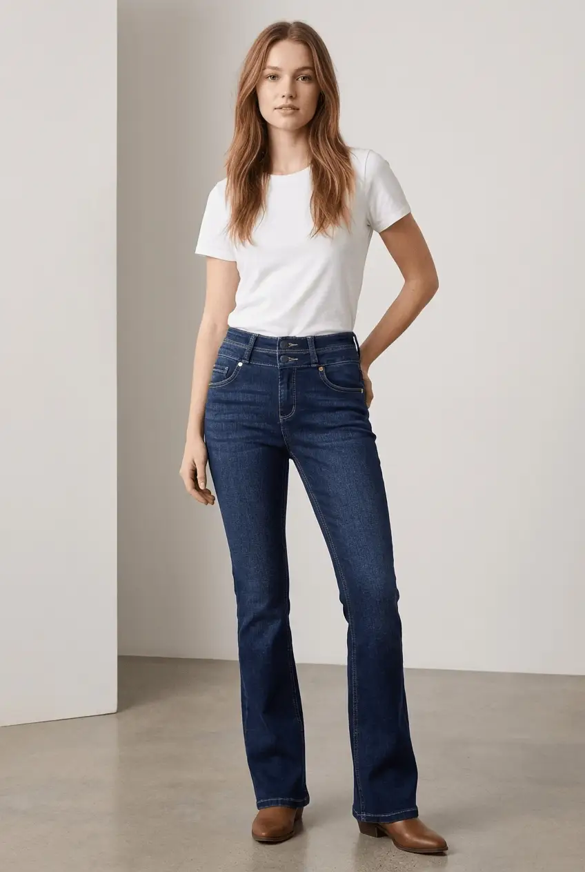 ARTEMIS VINTAGE The Artemis "Sculpt & Strut" Tummy Control High Rise Bootcut Jeans - Dark Stone Wash - Jeans jeans