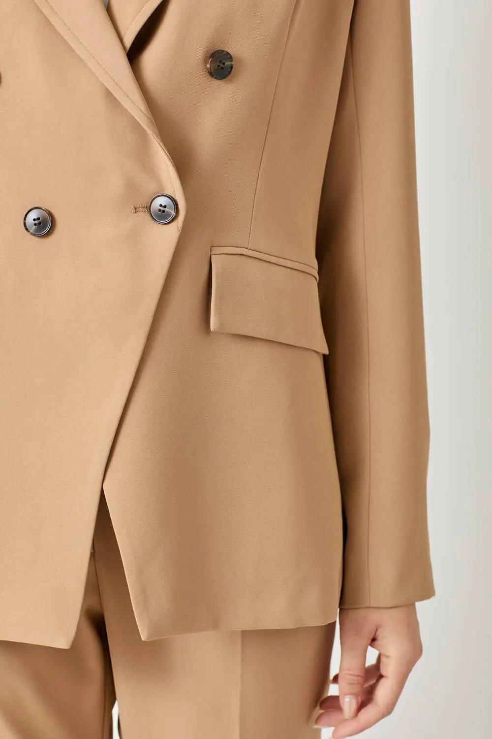 Mystree Mystree - Modern Muse Double-Breasted Blazer - Coats & Jackets