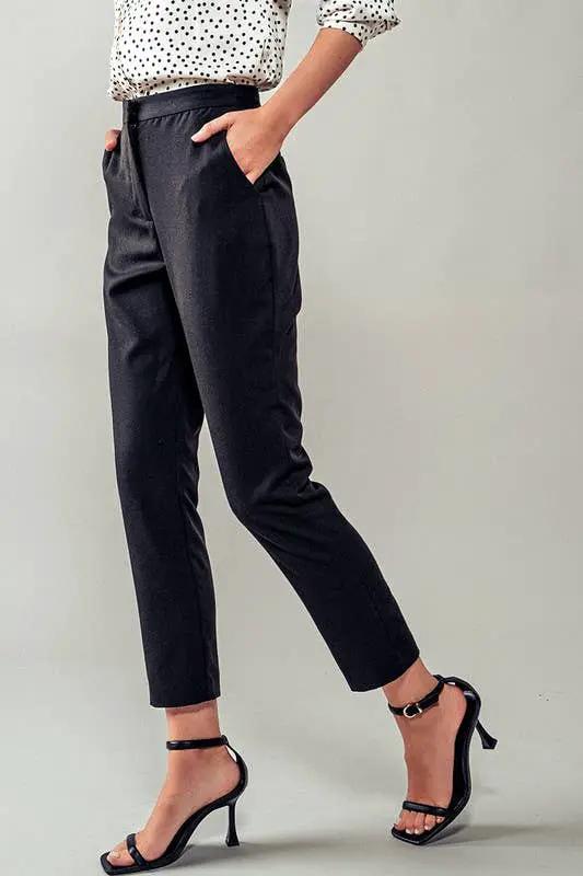 Urban Daizy Metro Chic Cropped Trousers - Trousers