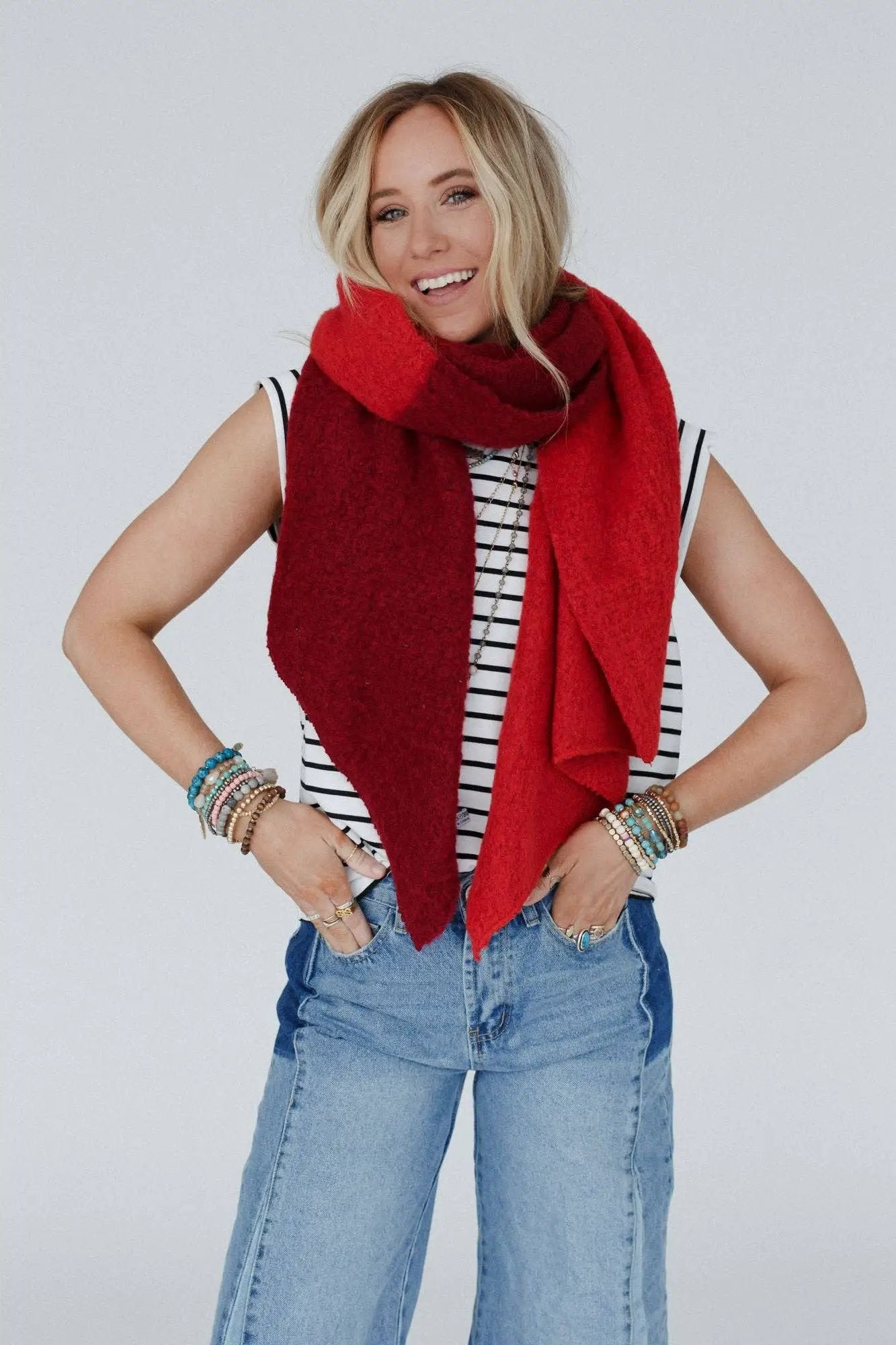 Three Bird Nest Three Bird Nest - Sunset Shades Cozy Scarf - Scarves & Shawls