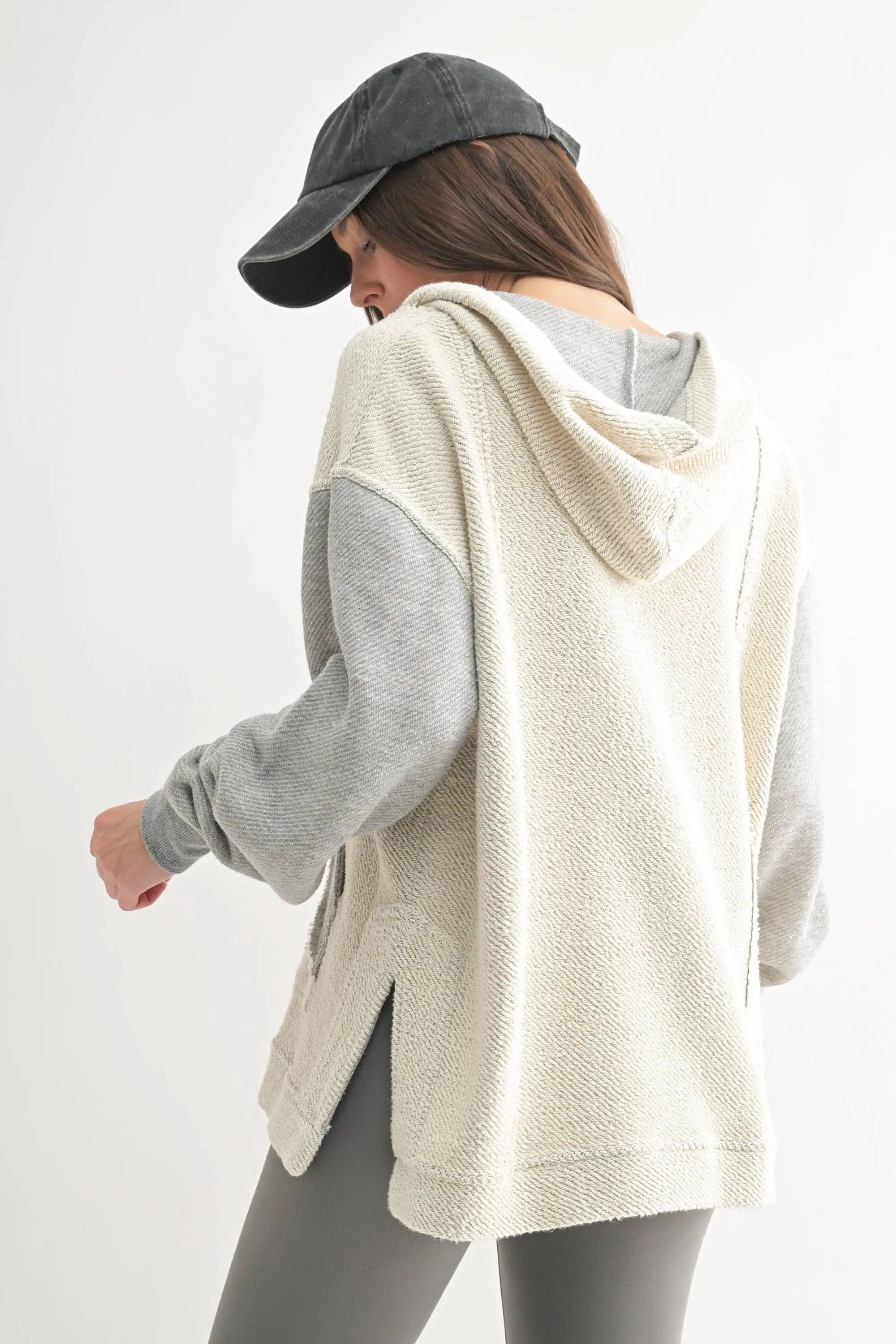 Mono B Mono B - Driftwood Pullover Hoodie in Heather Grey - Hoodies Mono B - Driftwood Pullover Hoodie