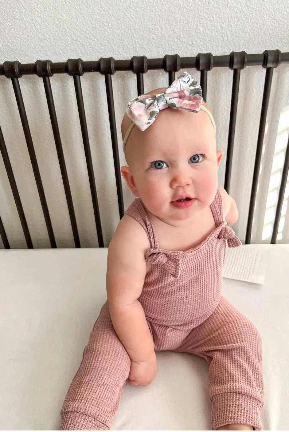 Celebrate Your Tribe Blush Knotted Pant Overalls - Baby One-Pieces