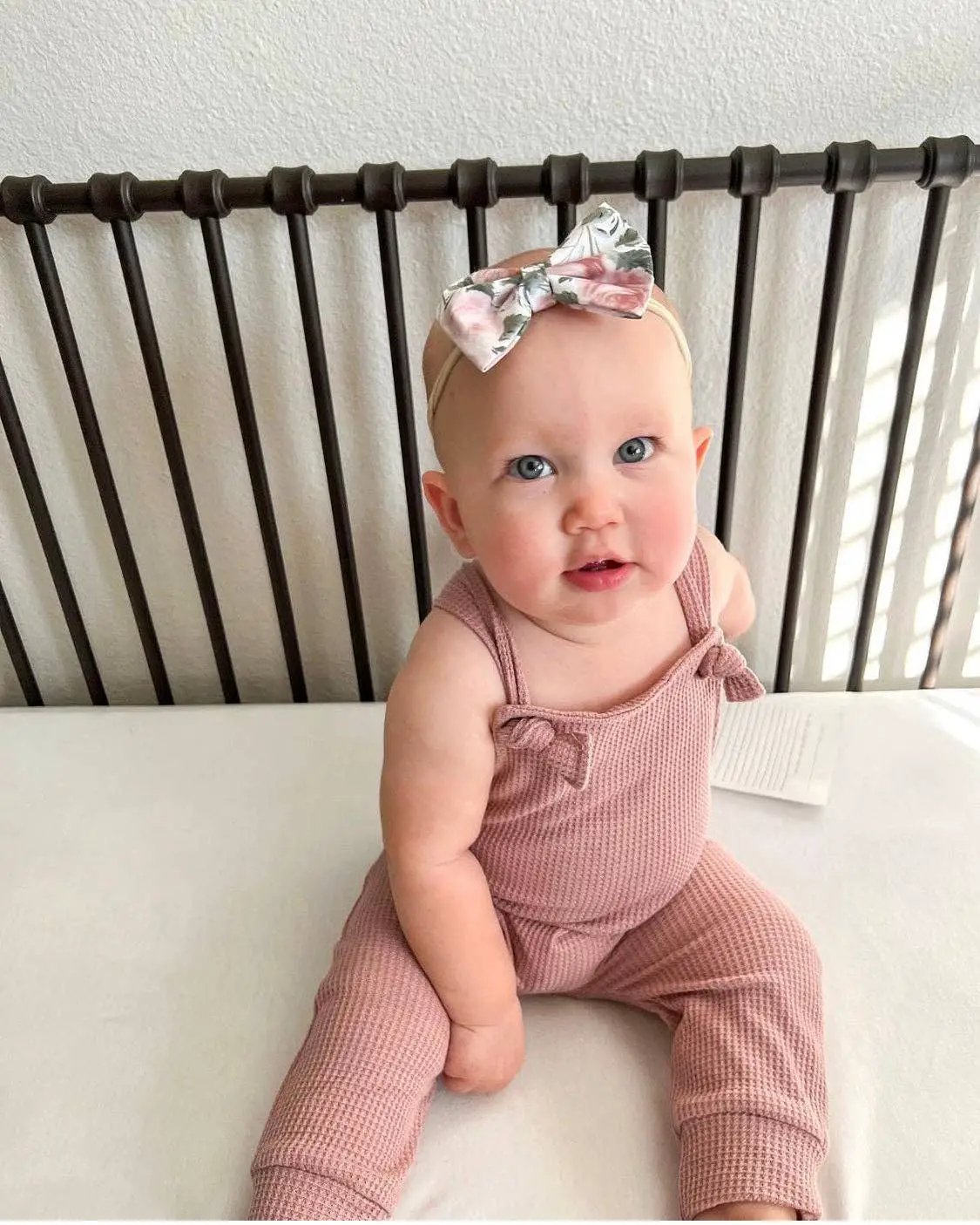 Celebrate Your Tribe Blush Knotted Pant Overalls - Baby One-Pieces