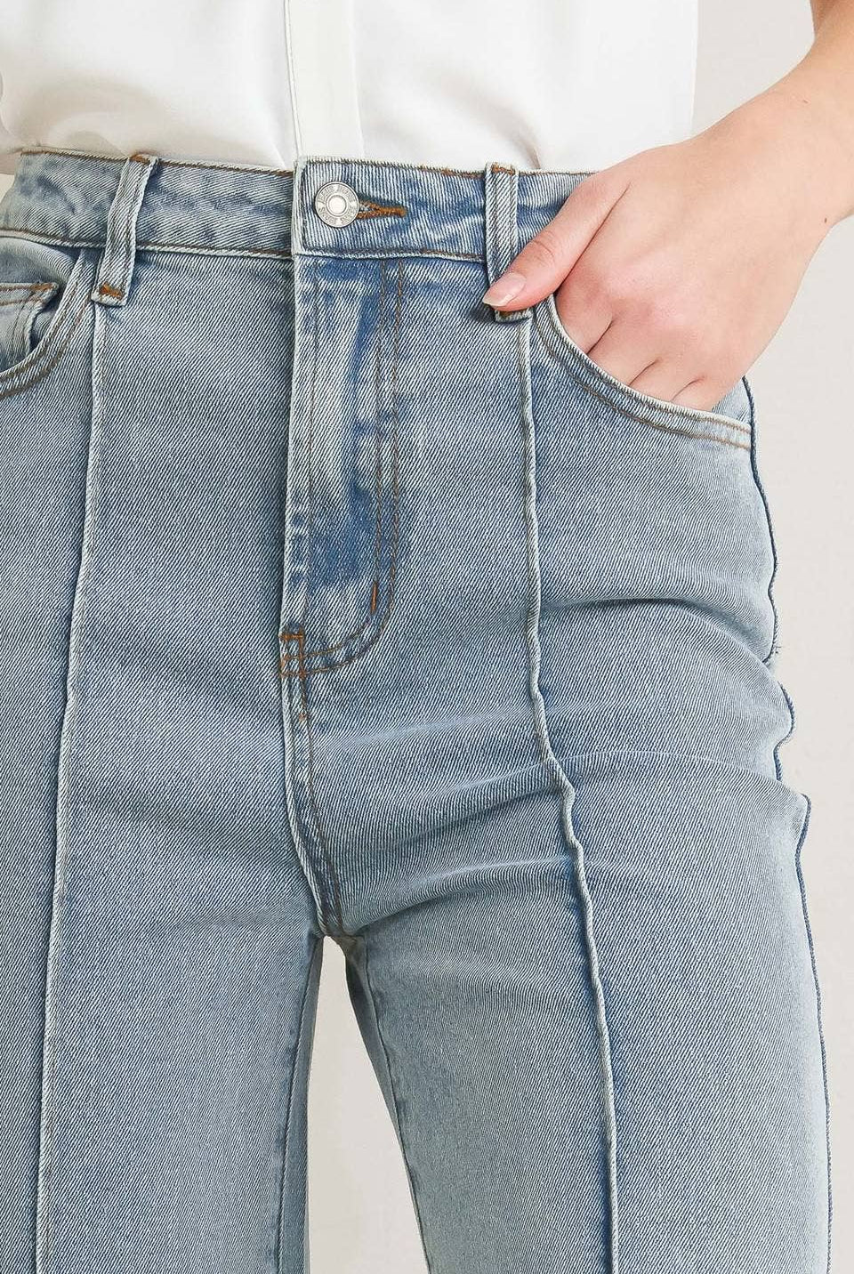 Free Market The Skyline Seam Wide Leg Jeans - Jeans