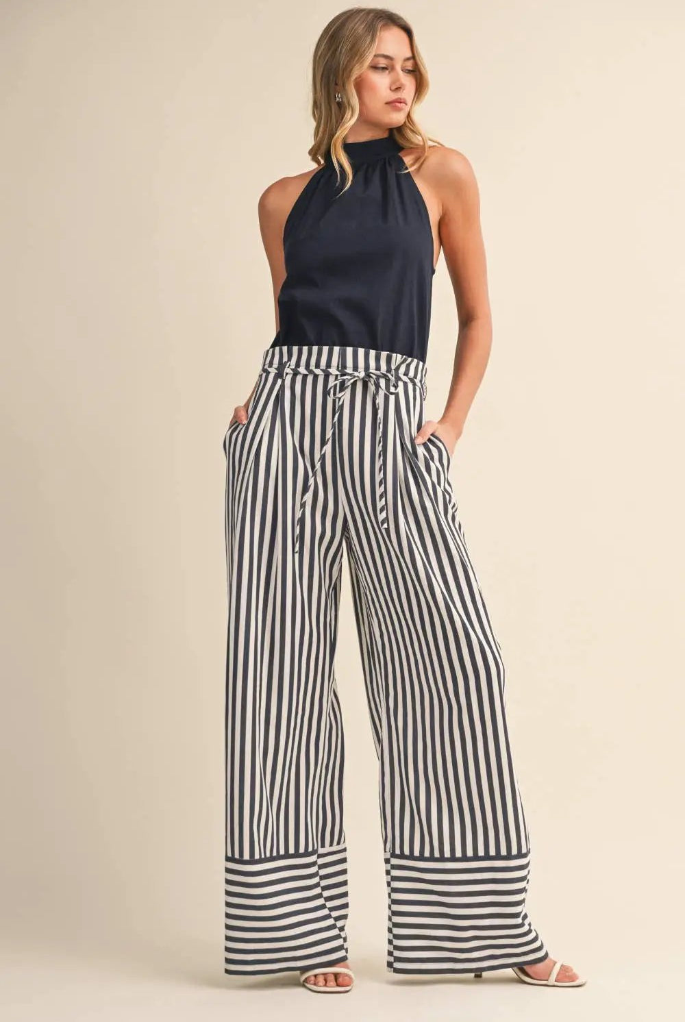 Klesis The Harborline Tie-Waist Jumpsuit - One-Pieces