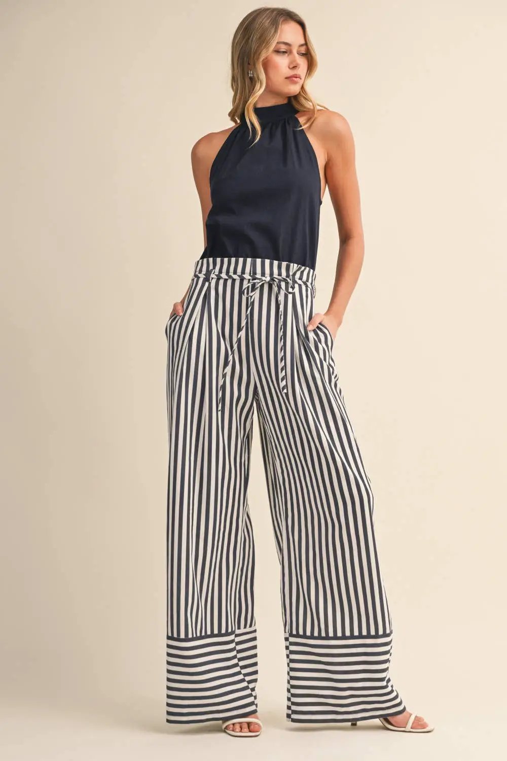 Klesis The Harborline Tie-Waist Jumpsuit - One-Pieces