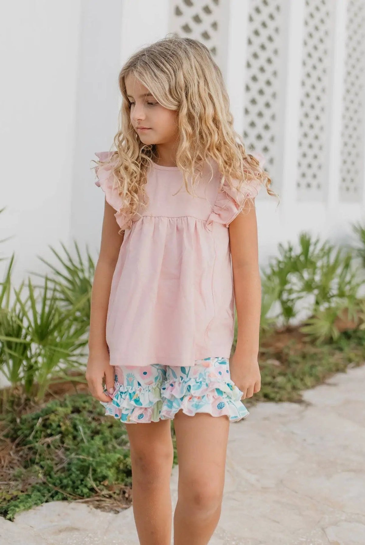 Adorable Sweetness The Sweet Peony Ruffle Set - Outfit Sets