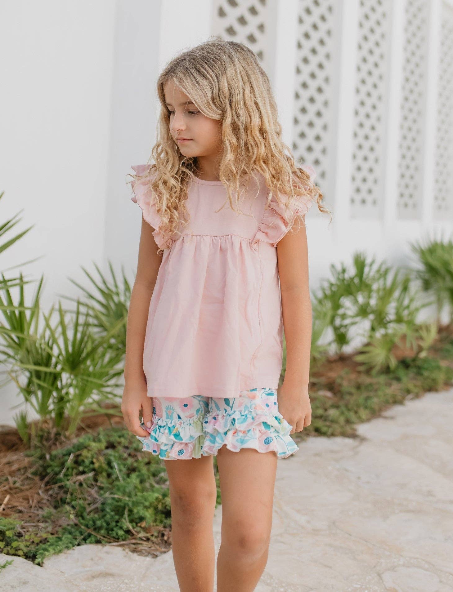 Adorable Sweetness The Sweet Peony Ruffle Set - Outfit Sets