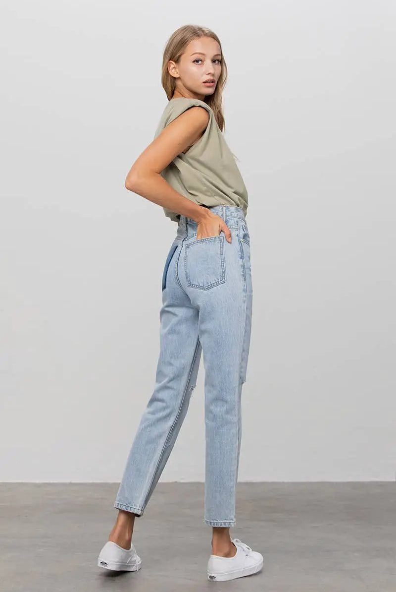Insane Gene USA The Everyday Edge High-Waist Tapered Jeans - Jeans