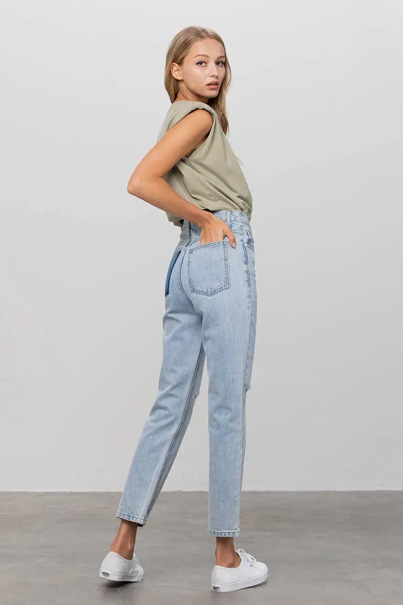 Insane Gene USA The Everyday Edge High-Waist Tapered Jeans - Jeans