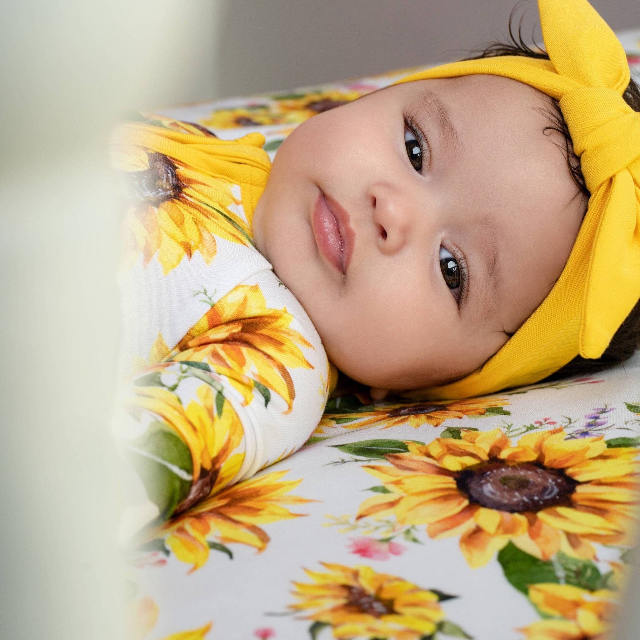 Jammie Session formerly Big Dreams Little Jammies Suns and Roses (Sunflowers) Bamboo Romper - Baby One-Pieces