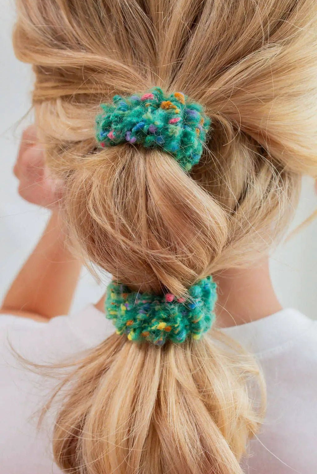 Shop ANDi Pom Pom Hair Tie 3-Pack - Ponytail Holders