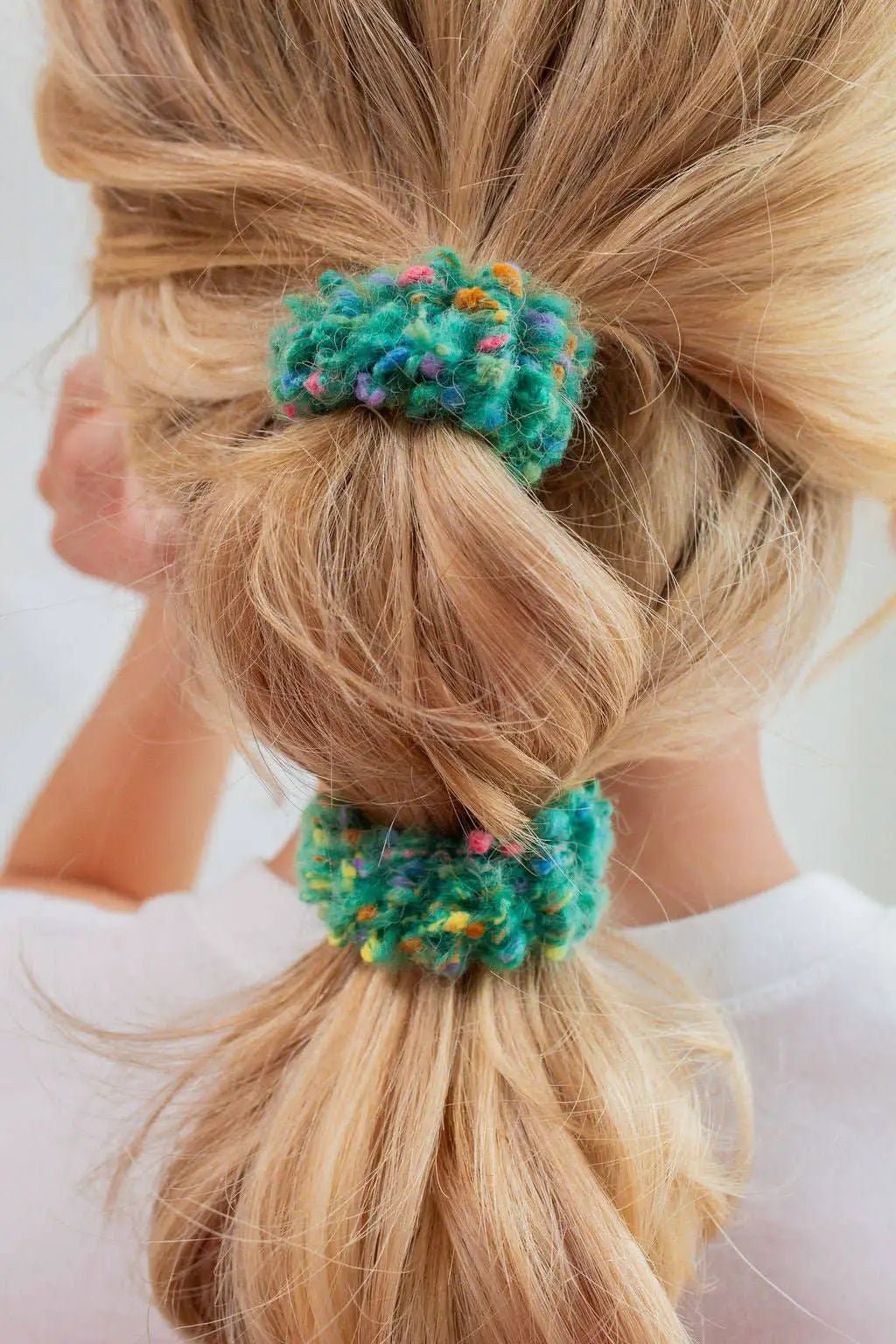Shop ANDi Pom Pom Hair Tie 3-Pack - Ponytail Holders