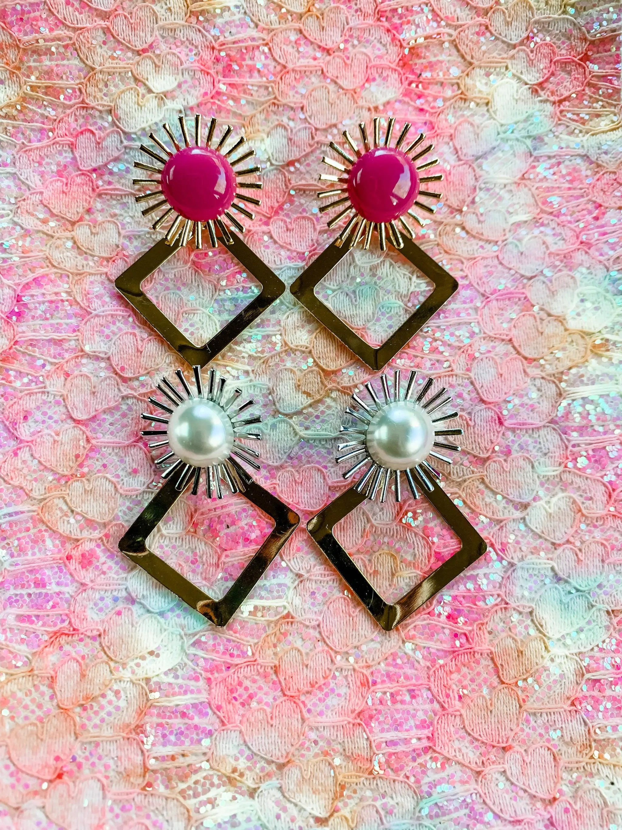 Adri’s Bubble Sun Drop Stud: Magenta - Earrings