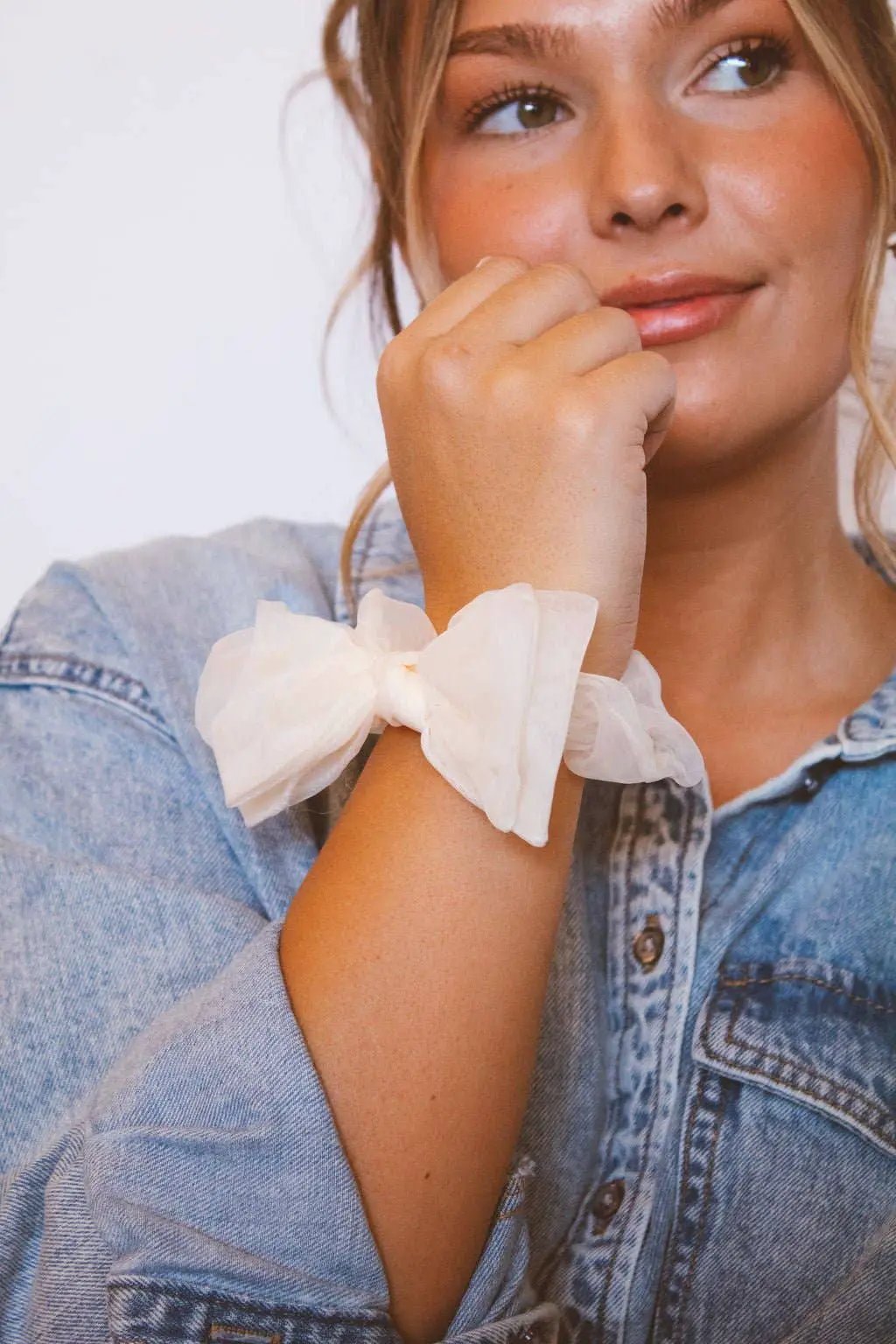 Shop ANDi Perfect Chiffon Bow Scrunchie - Ponytail Holders