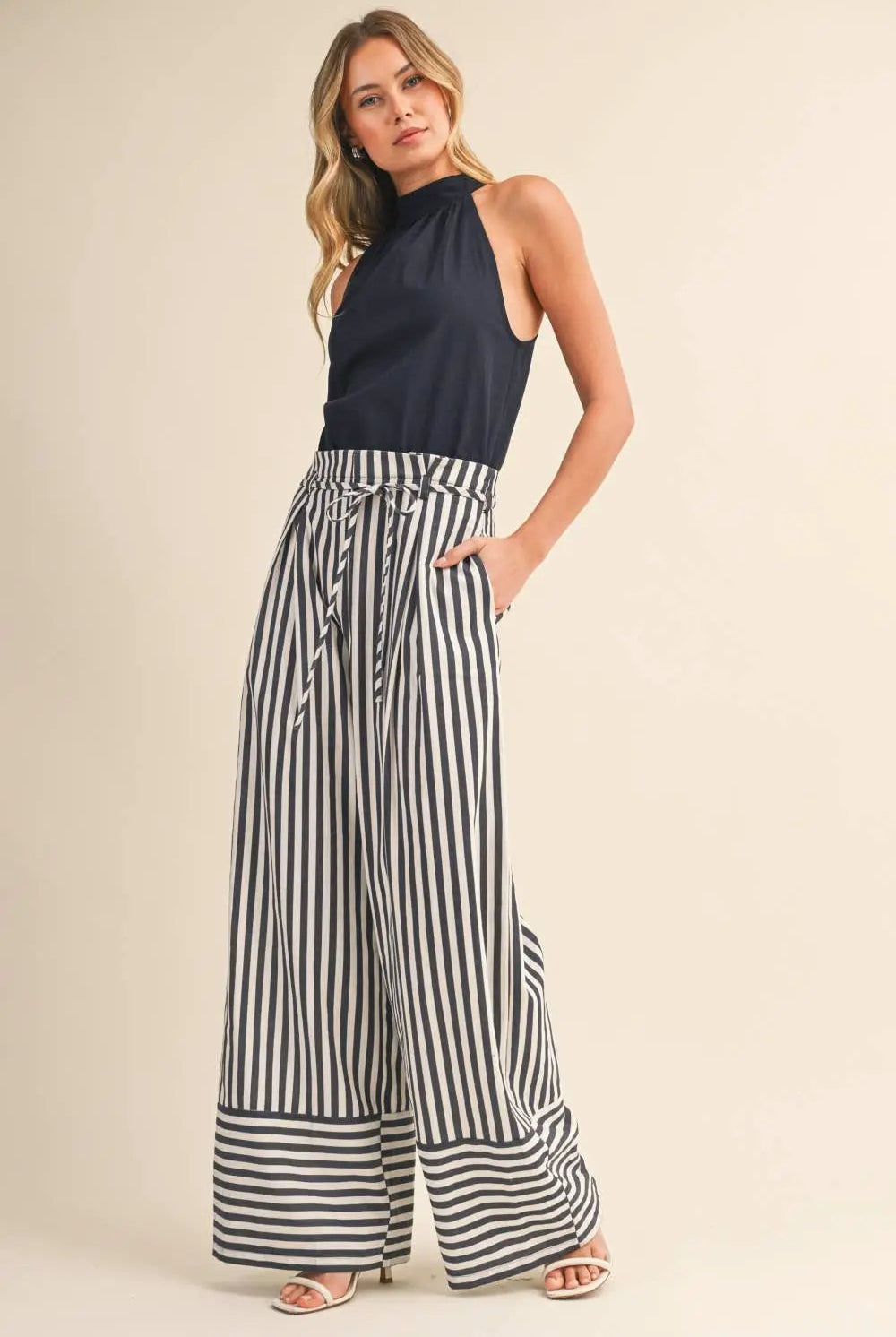 Klesis The Harborline Tie-Waist Jumpsuit - One-Pieces