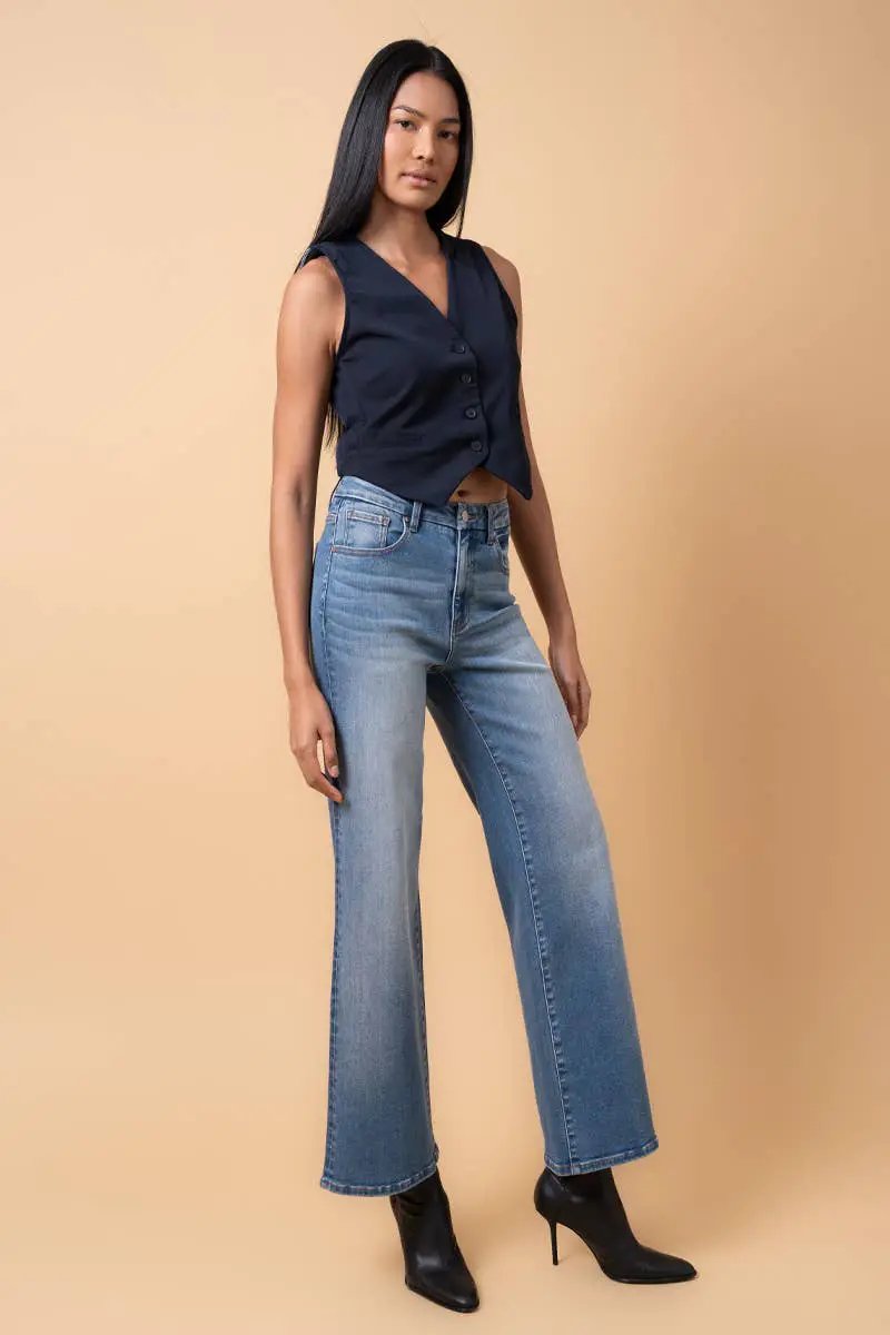 Insane Gene USA The High Rise Relaxed Super Wide Leg: Medium Wash - Jeans