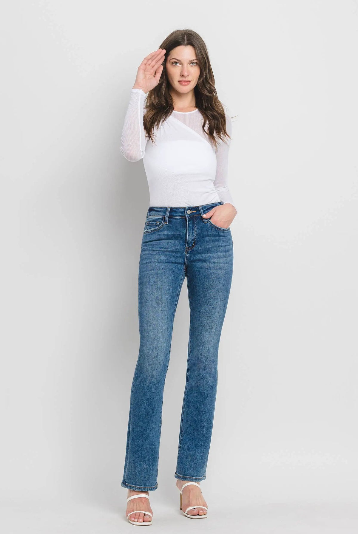 VERVET by FLYING MONKEY VERVET High Rise Bootcut Jeans - Jeans