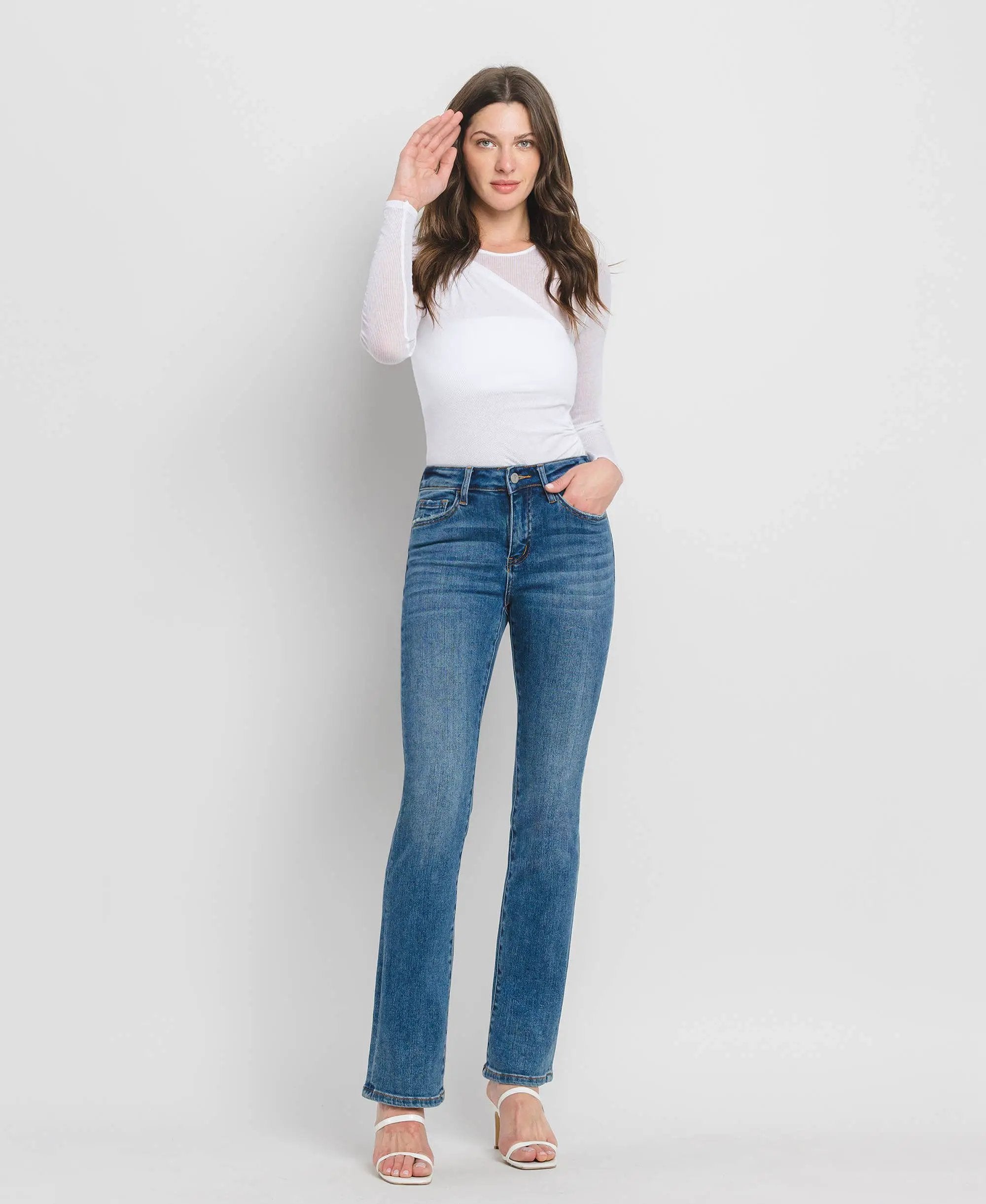 VERVET by FLYING MONKEY VERVET High Rise Bootcut Jeans - Jeans