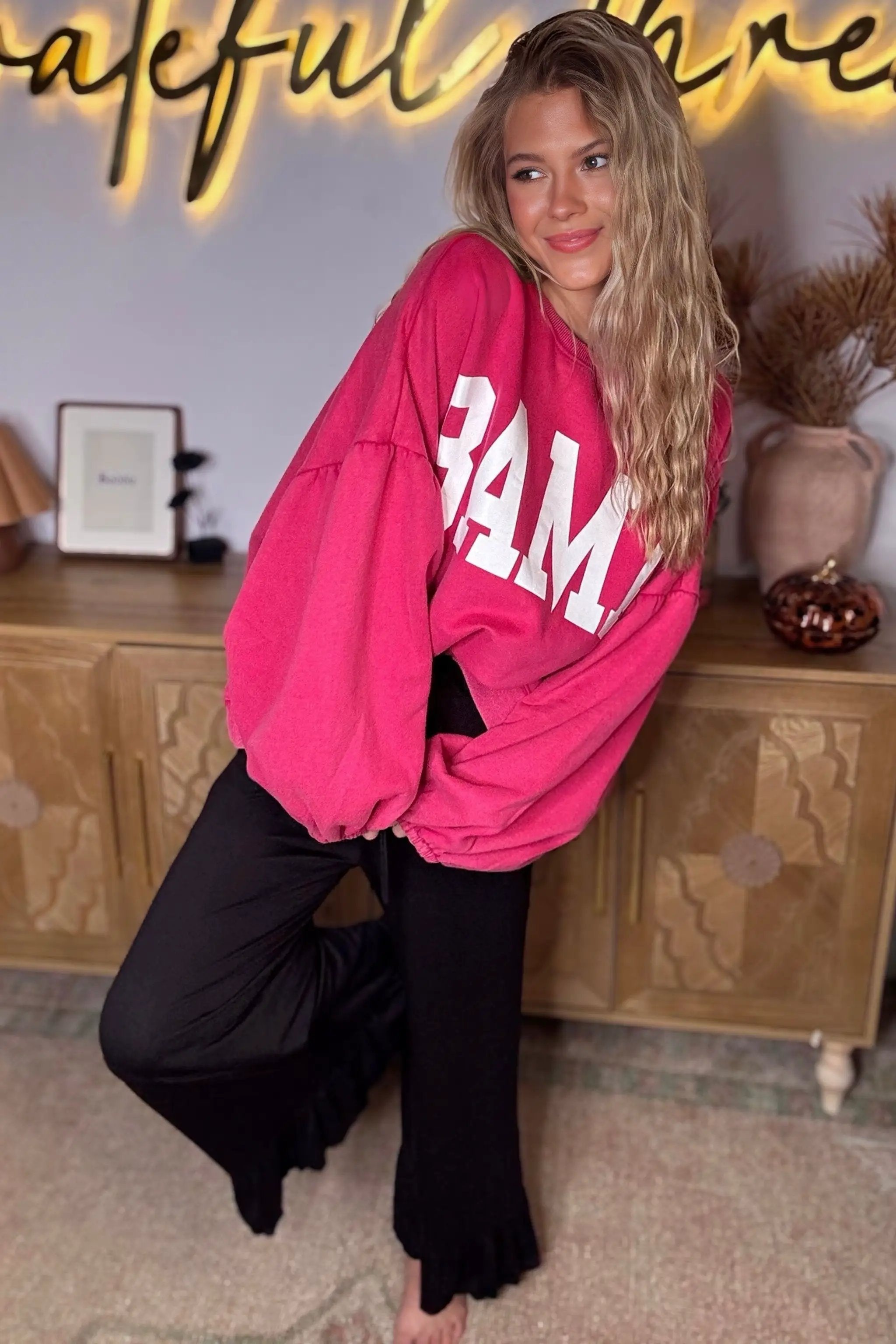 Oddi BAMA Bubble Sleeve Sweatshirt - Sweatshirts BAMA BUBBLE SLEEVE SWEATSHIRT