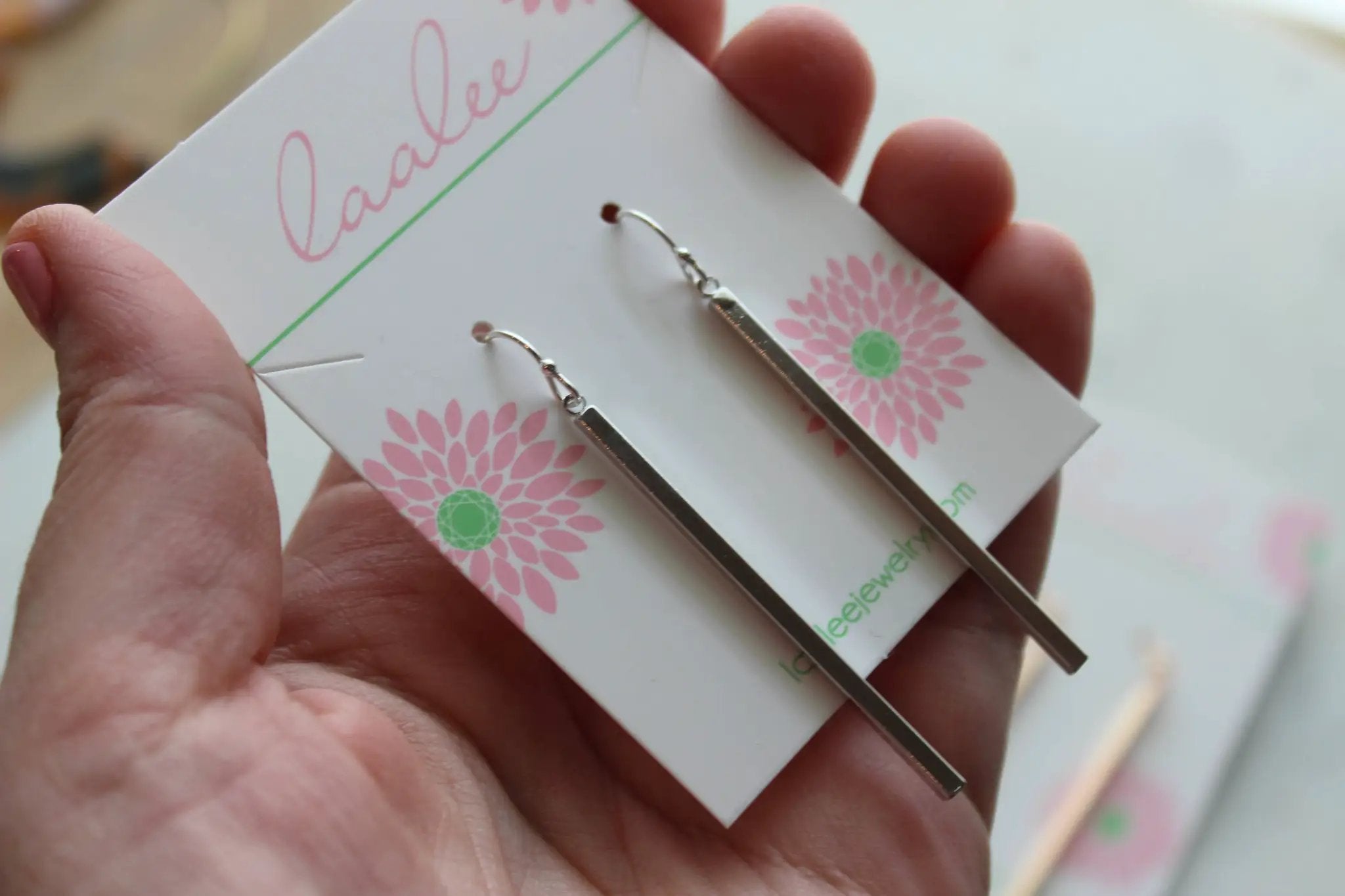 Laalee Jewelry Vertical Bar Earrings - choose finish! - Earrings