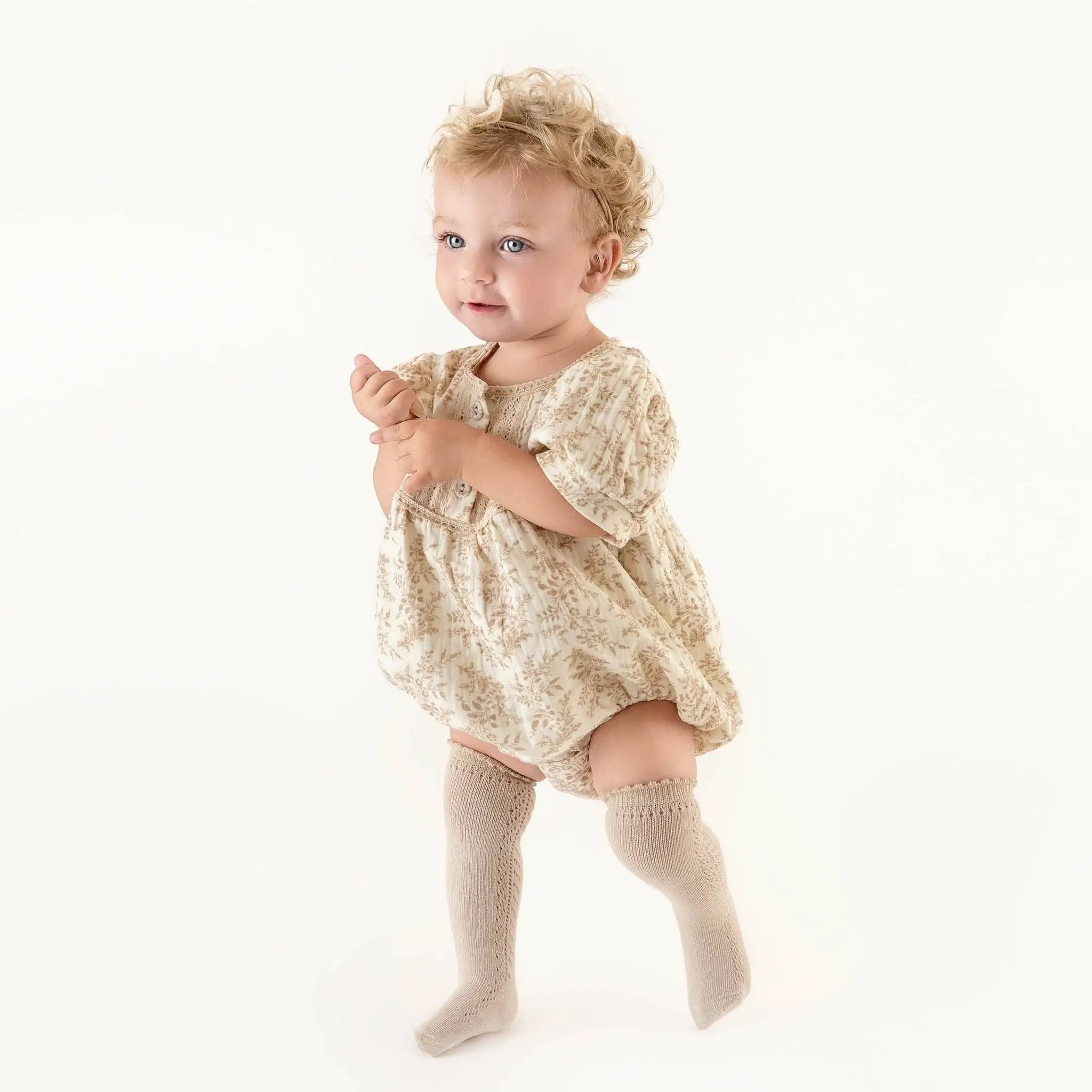 OLIVE & CRADLE The Elodie Heirloom Bubble Romper - Baby & Toddler Clothing