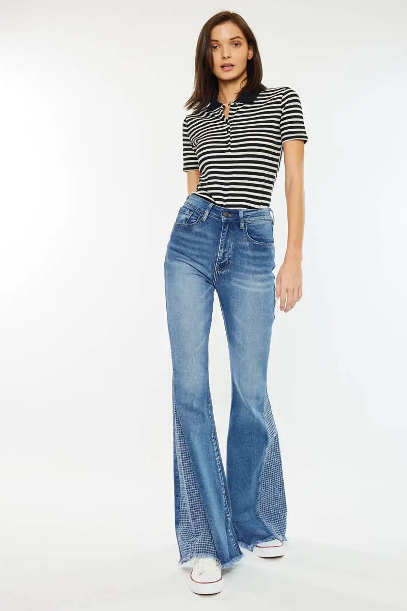 Nature Denim Nature Denim - High Rise Flare Women's Jeans: 1 - Jeans