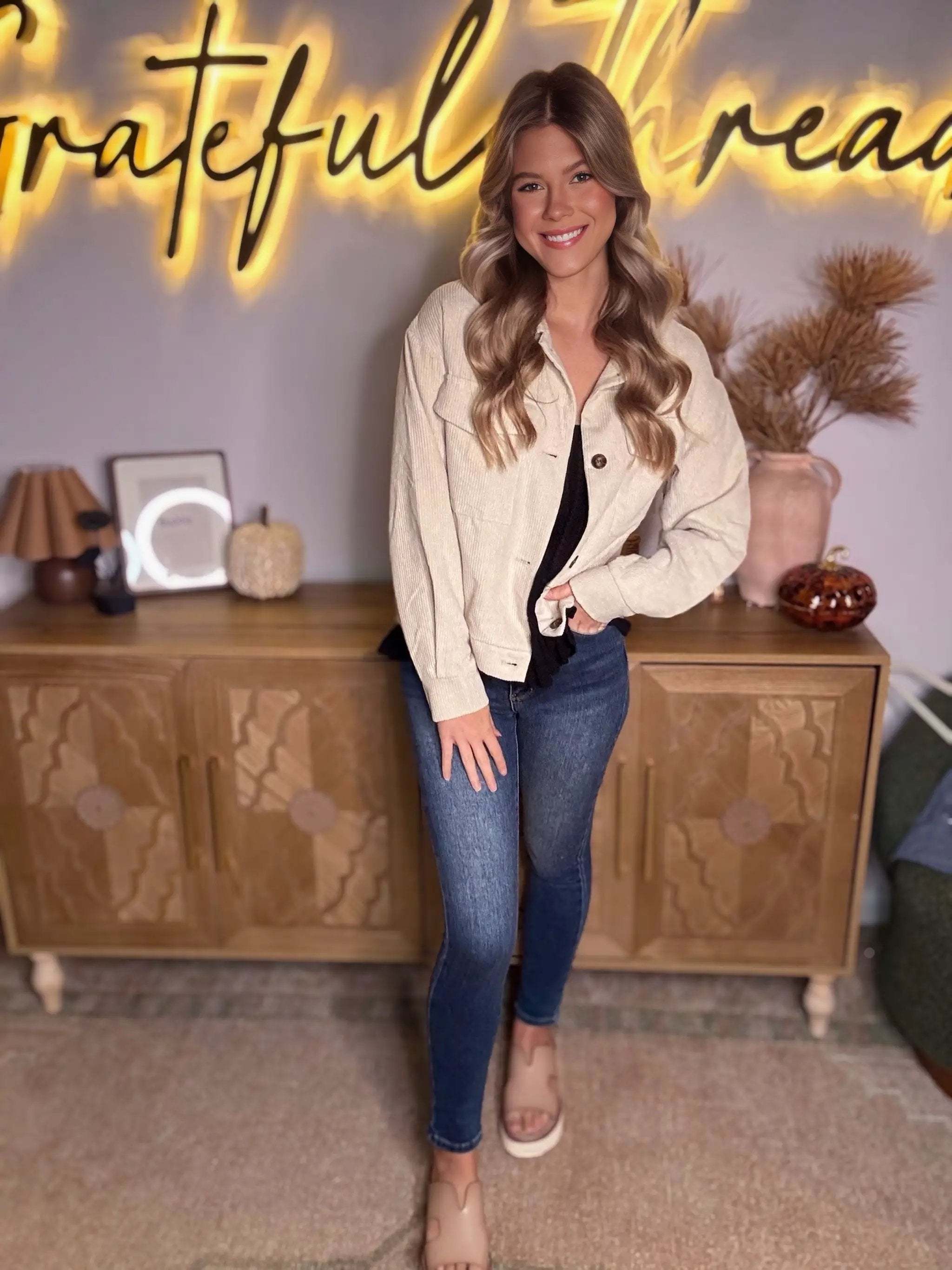 Grateful Threads Boutique Corduroy Shacket - Coats & Jackets