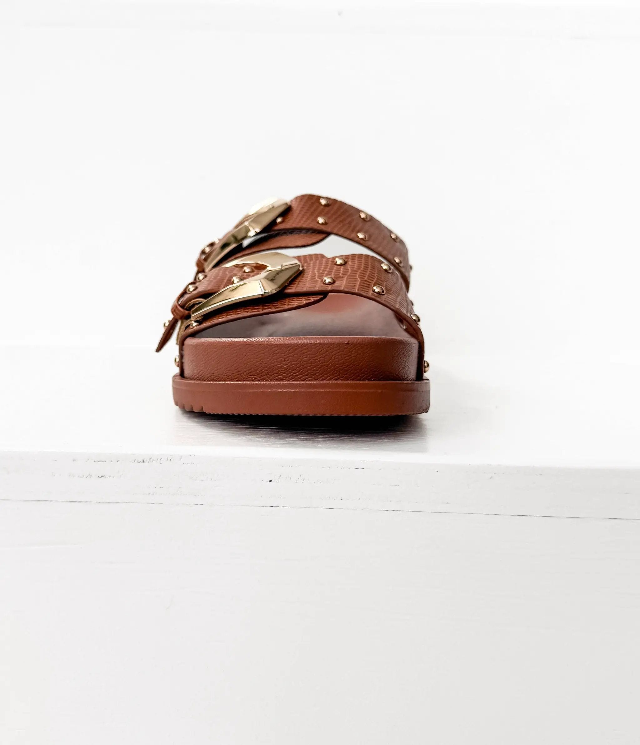 Naughty Monkey The Marigold Sandals: Cognac - Sandals